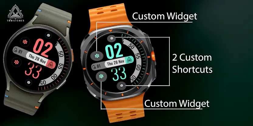 Modern Digital Watch Face screenshot 2