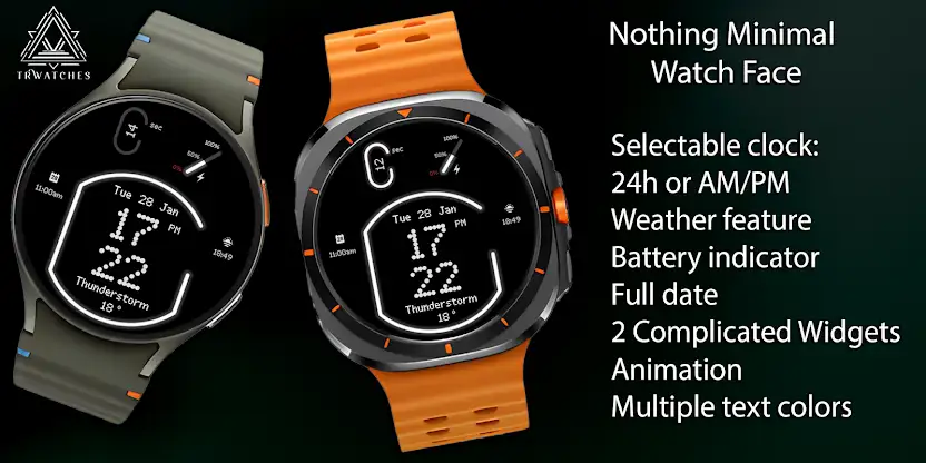 Nothing Minimal Watch Face screenshot 1