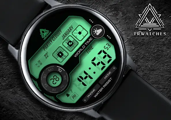 Retro Digital Watch Face screenshot 2
