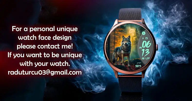 Wolf Story Watch Face screenshot 5