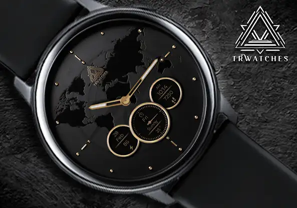 World Map Classic Watch Face screenshot 3