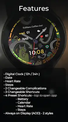 TVV Analog Art Watch Face screenshot 3