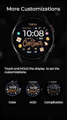 TVV Christmas 5 Watch Face screenshot 5