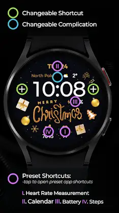 TVV Christmas 5 Watch Face screenshot 4