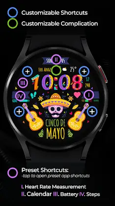 TVV Cinco de Mayo Watch Face screenshot 3