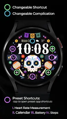 TVV Día de Muertos Watch Face screenshot 3