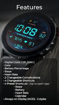 TVV Digital Watch Face screenshot 3