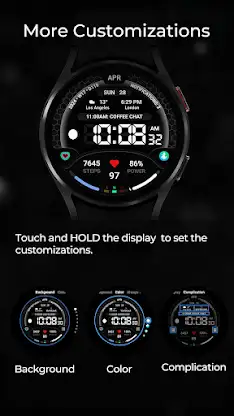 TVV Digital 3 Watch Face screenshot 6