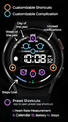 TVV Digital 3 Watch Face screenshot 5