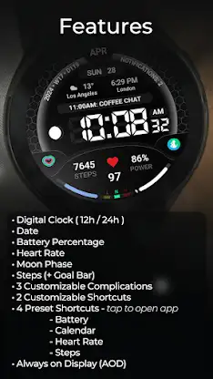 TVV Digital 3 Watch Face screenshot 4