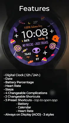 TVV Halloween 4 Watch Face screenshot 3