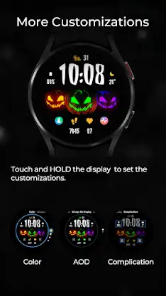 TVV Halloween 5 Watch Face screenshot 5