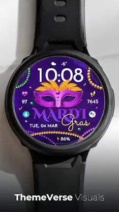 TVV Mardi Gras Watch Face screenshot 1