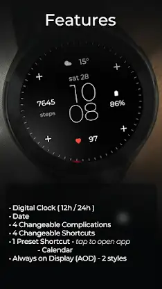 TVV Minimal 4 Watch Face screenshot 3
