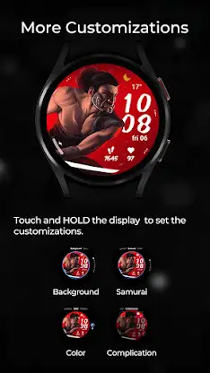 TVV Samurai Digital Watch Face screenshot 7