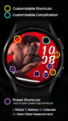 TVV Samurai Digital Watch Face screenshot 6
