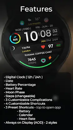 TVV Sport 4 Digital Watch Face screenshot 3