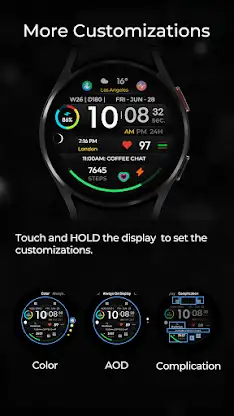 TVV Sport 4 Digital Watch Face screenshot 5