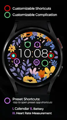 TVV Spring Flowers Watch Face screenshot 5