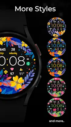 TVV Spring Flowers Watch Face screenshot 3