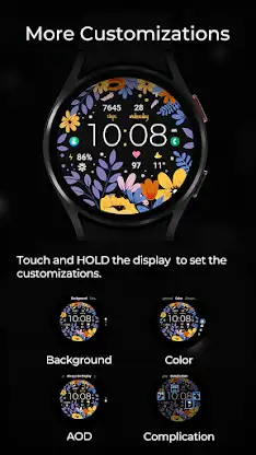 TVV Spring Flowers Watch Face screenshot 6