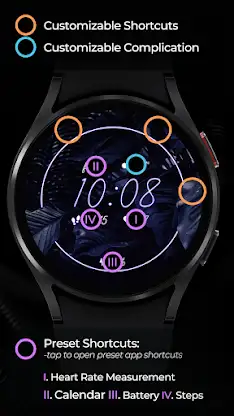 TVV Tropical Neon Watch Face screenshot 4
