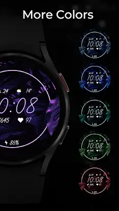 TVV Tropical Neon Watch Face screenshot 2