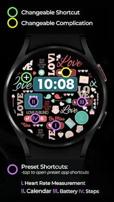 TVV Valentine's Day Watch Face screenshot 3