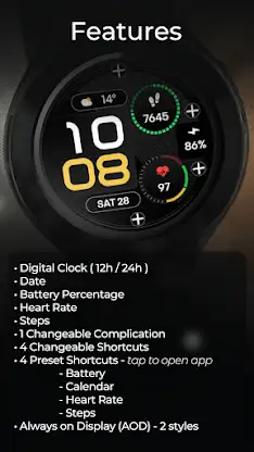 TVV Workout 2 Watch Face screenshot 3