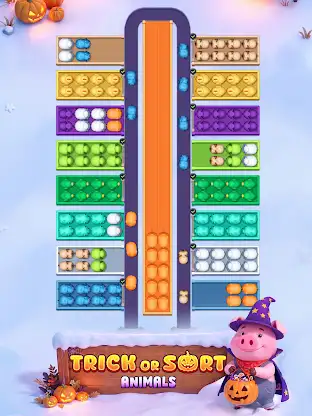 Pig Loop: Color Puzzle screenshot 1