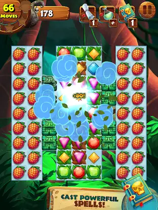 Jungle Mash - Match 3 Jewels screenshot 1