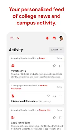 The New School Mobile screenshot 2
