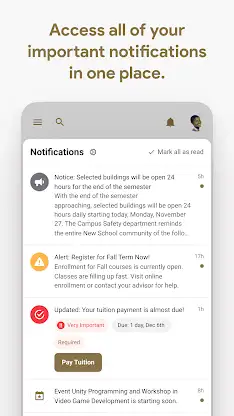 Oakland University MySail screenshot 2