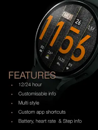 UsA Denim Watch Face - USA124 screenshot 2
