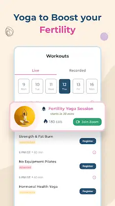 Uvi: Fertility Diet, Yoga Plan screenshot 3