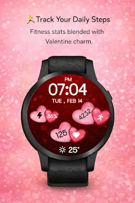 Animated Valentine WatchFace screenshot 5