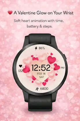 Valentine Digital Animated WF screenshot 1