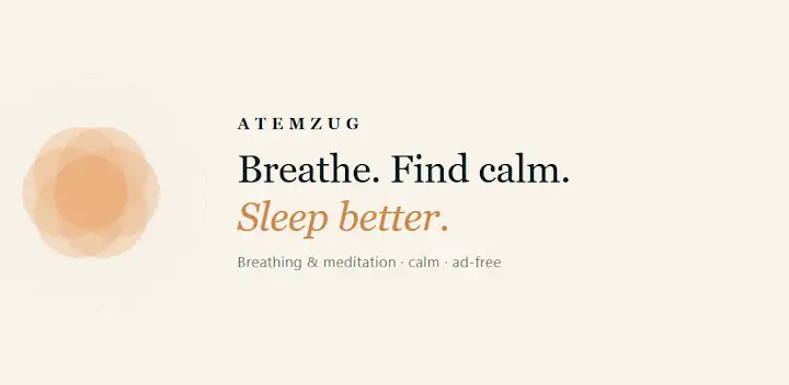ATEMZUG: Breathe & Meditate — Android app banner