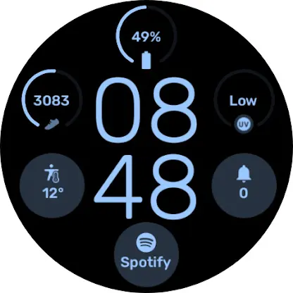 Minimal Grid Digital Watchface screenshot 8