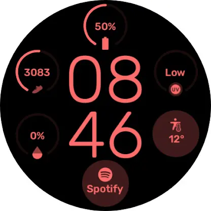 Minimal Grid Digital Watchface screenshot 6