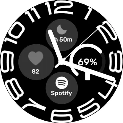 Stretched time -  Watchface screenshot 4