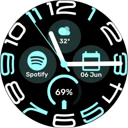 Stretched time -  Watchface screenshot 6