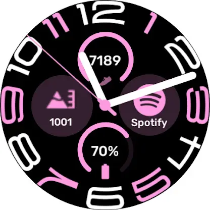 Stretched time -  Watchface screenshot 2