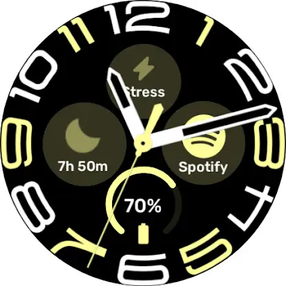 Stretched time -  Watchface screenshot 5
