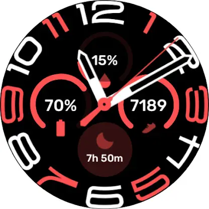 Stretched time -  Watchface screenshot 1