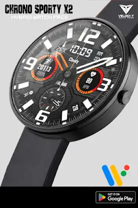 Chrono Sporty X2 Watch Face screenshot 4