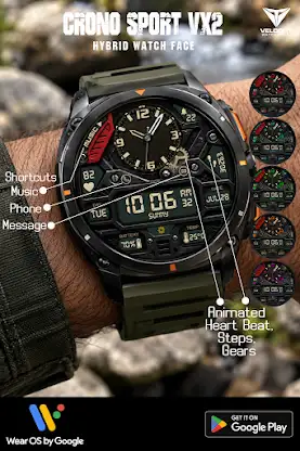Crono Sport VX2 Watch Face screenshot 2