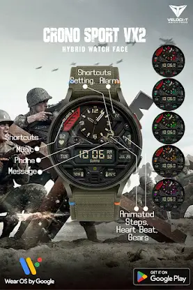 Crono Sport VX2 Watch Face screenshot 3