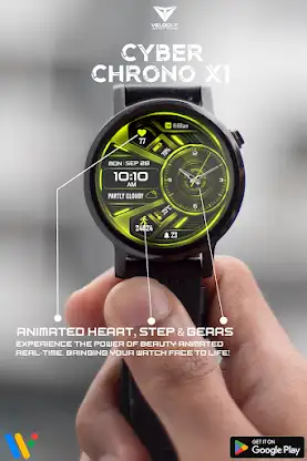 Cyber Chrono X1 Watch Face screenshot 5
