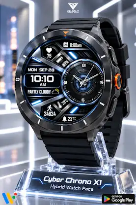 Cyber Chrono X1 Watch Face screenshot 1